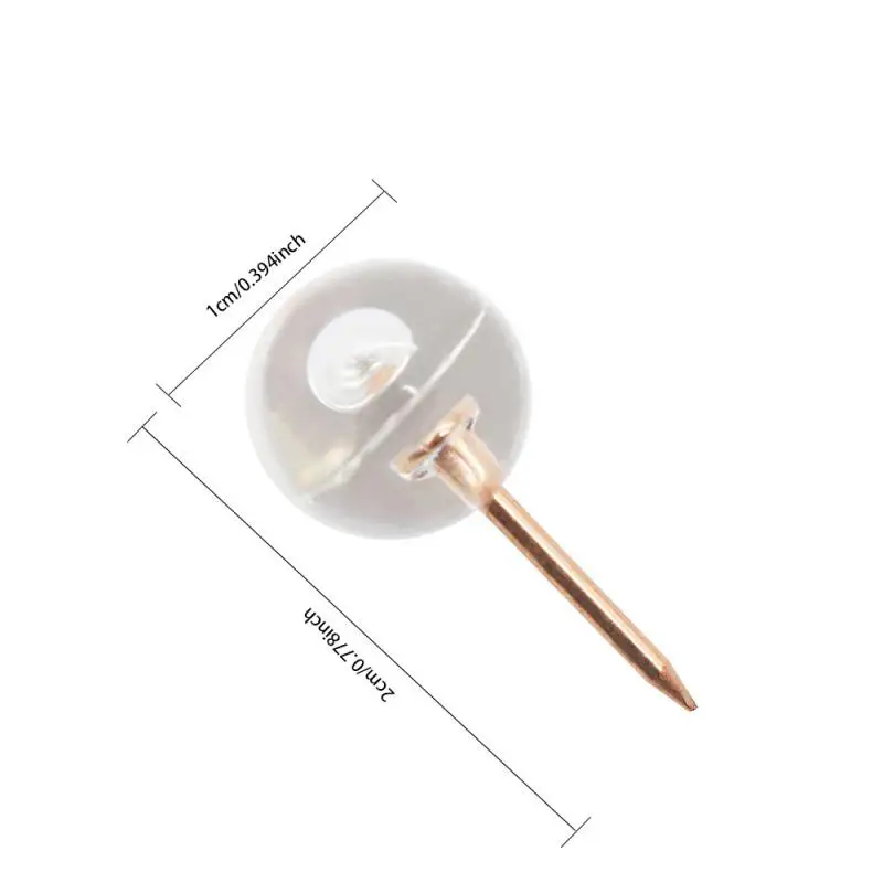 H-Nail Drawing Board Pushpin, forma simples, tamanho pequeno, fácil de usar, miniaturas de unhas coloridas, material espessado ouro rosa, 77g, 1x2cm