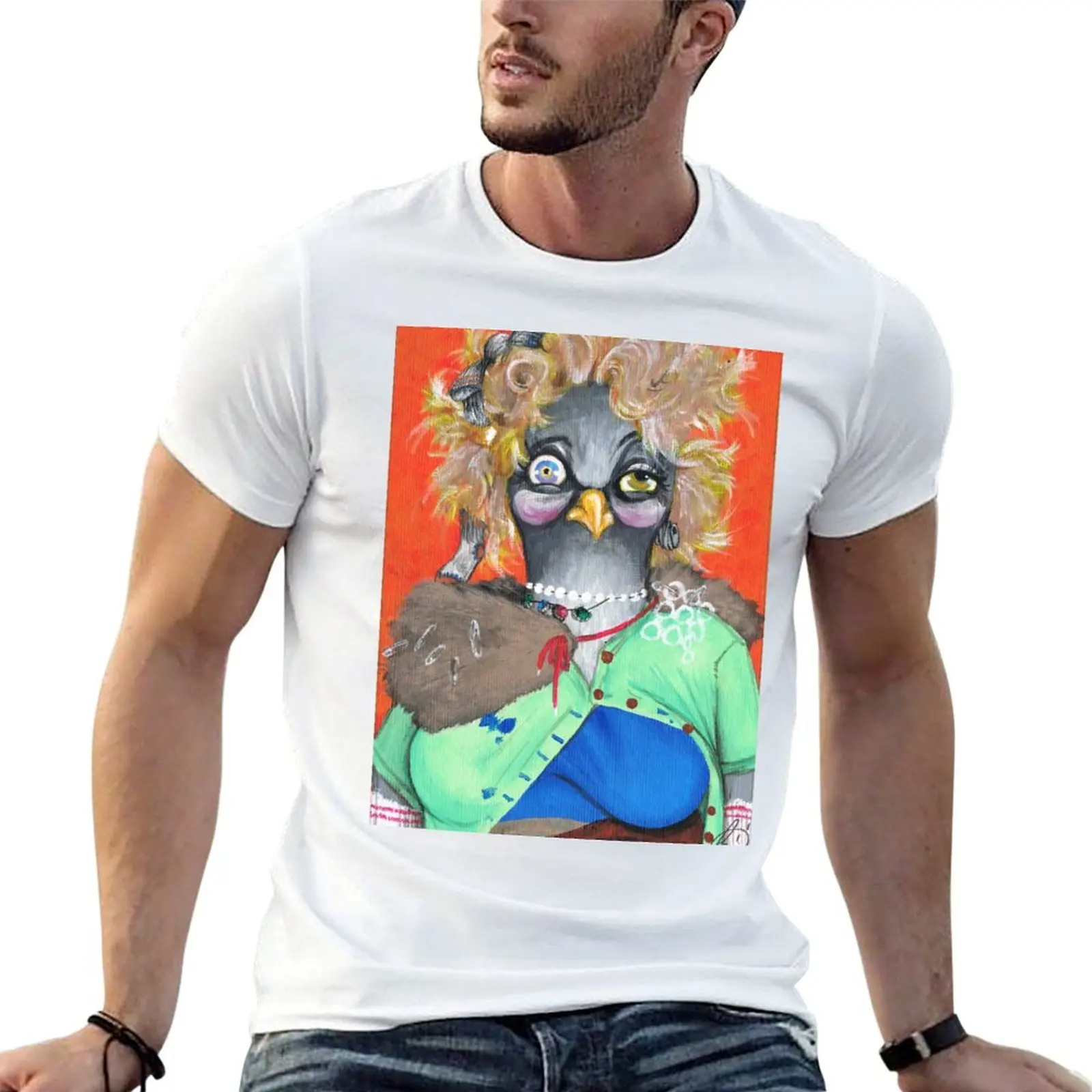 Camiseta Belinda the Bag Lady, camiseta de anime, camisetas estampadas para hombre, camiseta personalizada