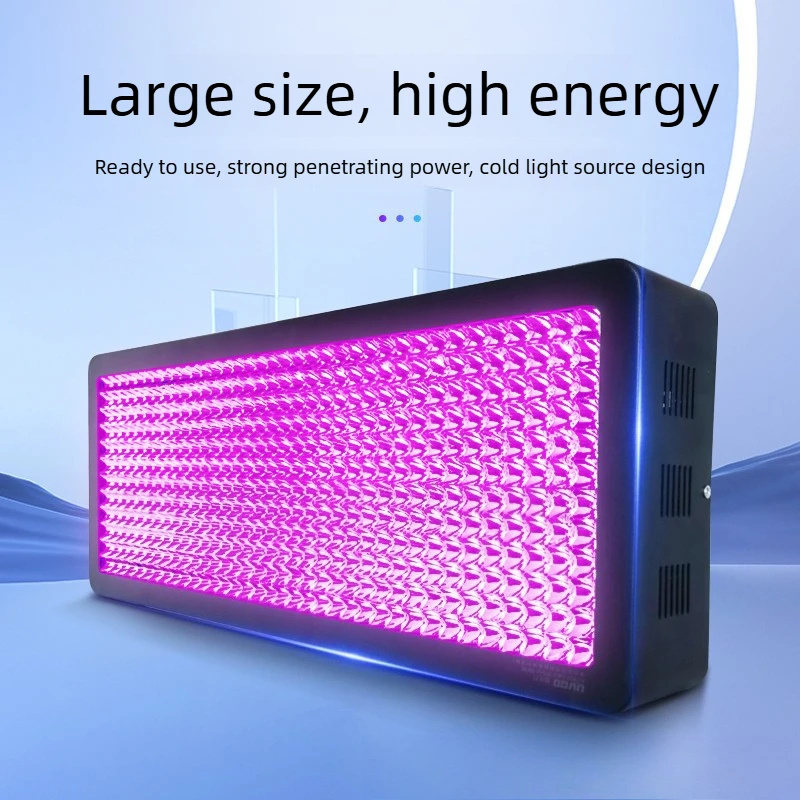 High Intensity Large Area Air Cooled UV Lamp LED Ultraviolet Solidifying Light for Ink UV Glue Traceless Hook Making
