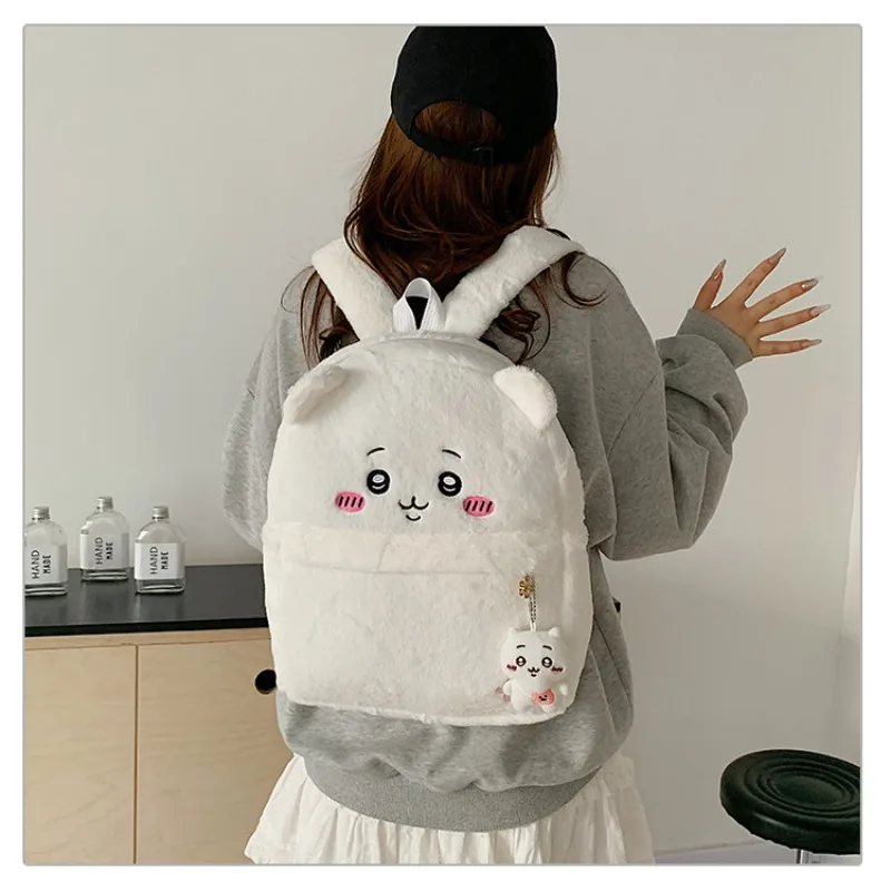 Anime Chiikawas dessin animé créatif Kawaii sac à dos en peluche bandoulière grande capacité sac à dos étudiant sac Anime accessoires cadeaux
