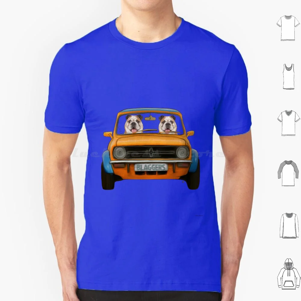 Bulldogs In A Mini T Shirt Men Women Kids 6xl British Bulldogs Bulldog Mini Mini Car Leyland Mini Old Shape Mini 80s Animal