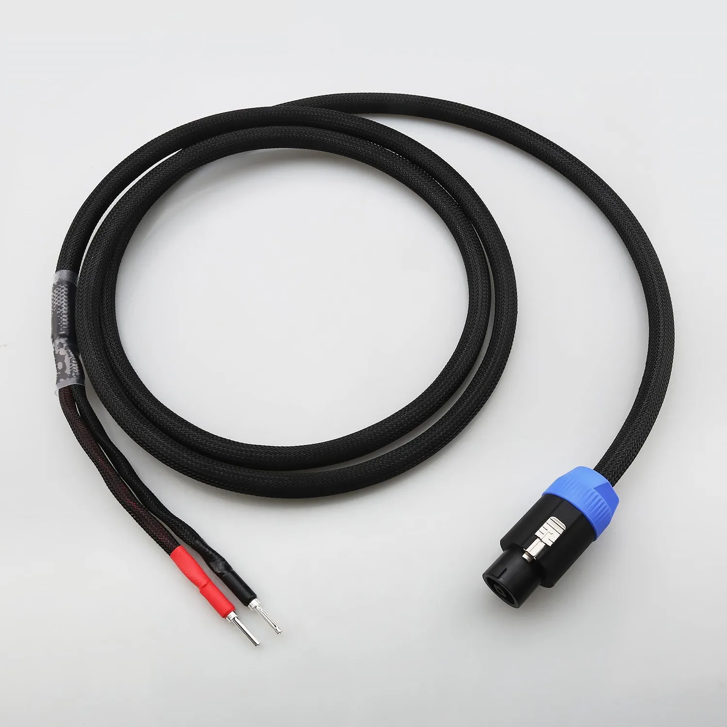 15AWG Pure Copper High-End Speaker Cable Neutrik NL8 Speakon to Banana Plug for Zu Audio ZuB3 HiFi Amplifier and Speaker