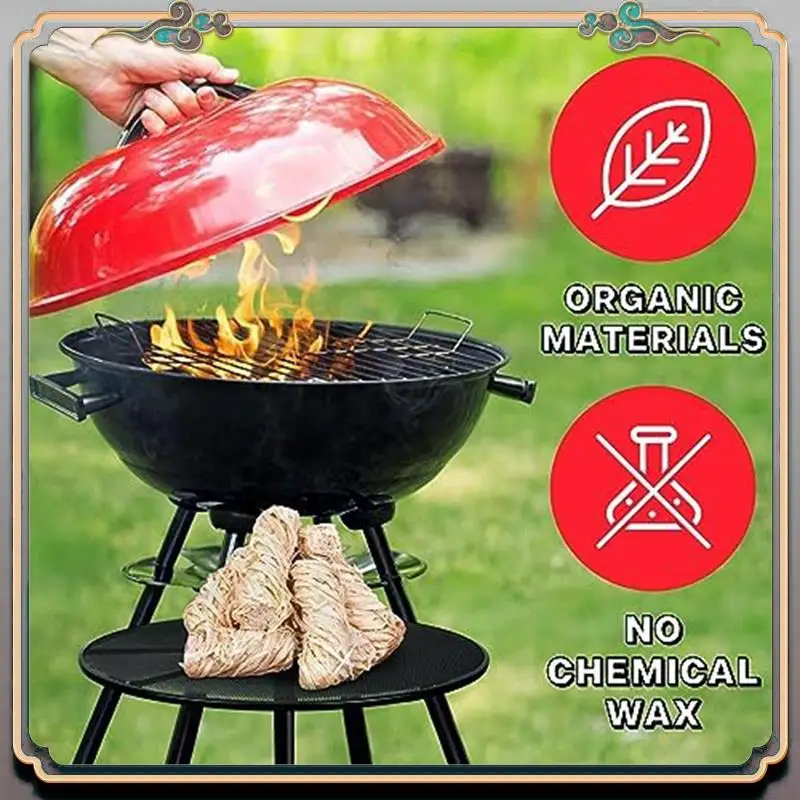

Durable Camping Fire Starter For Fireplace, BBQ, Grill, Campfires, Woodstove - Charcoal Starter - Weather-Resistant