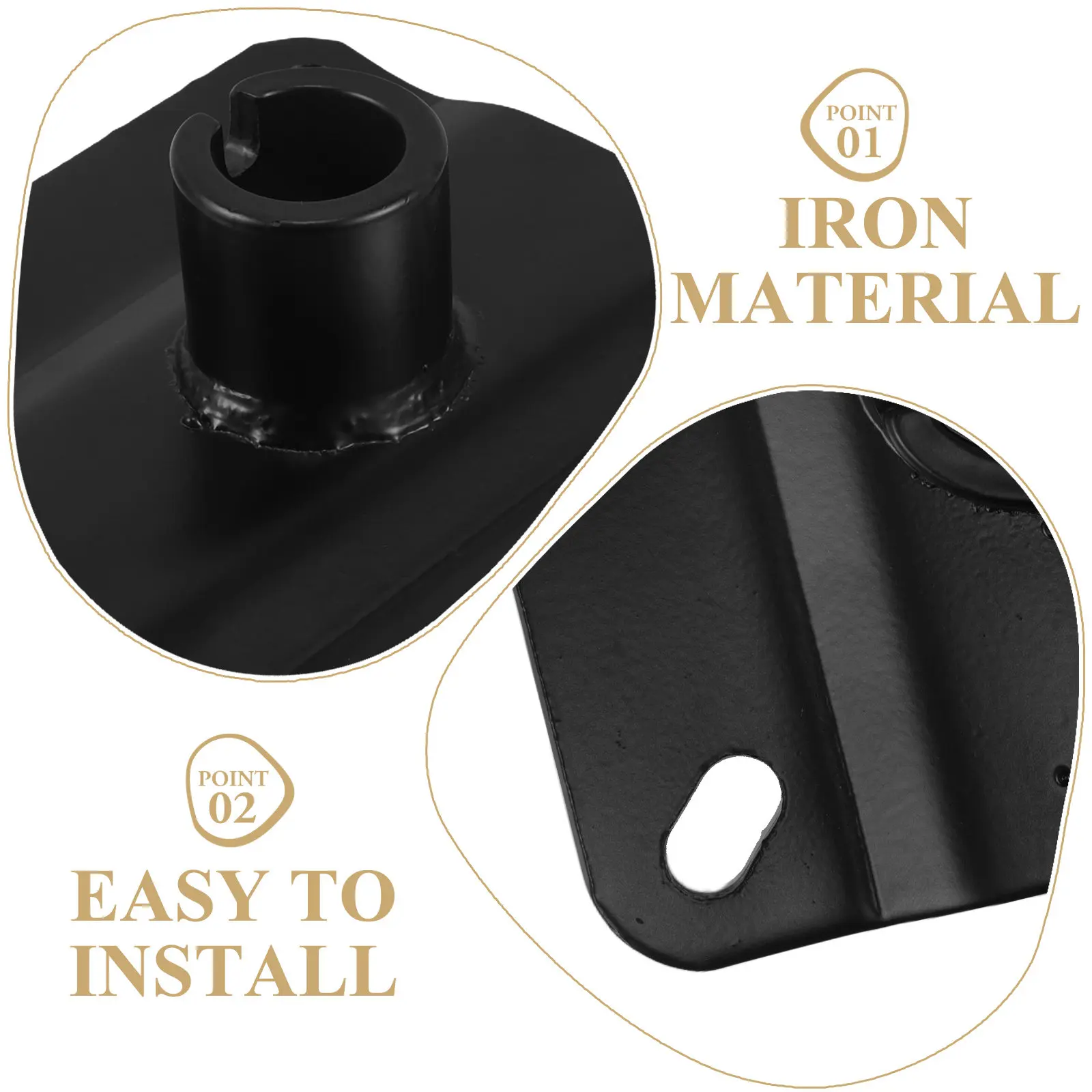 Metal Beauty Chair Hydraulic Pump Chassis Base Tray Heavy Duty Replacement Parts Salon Barber Chair Connector Fitting