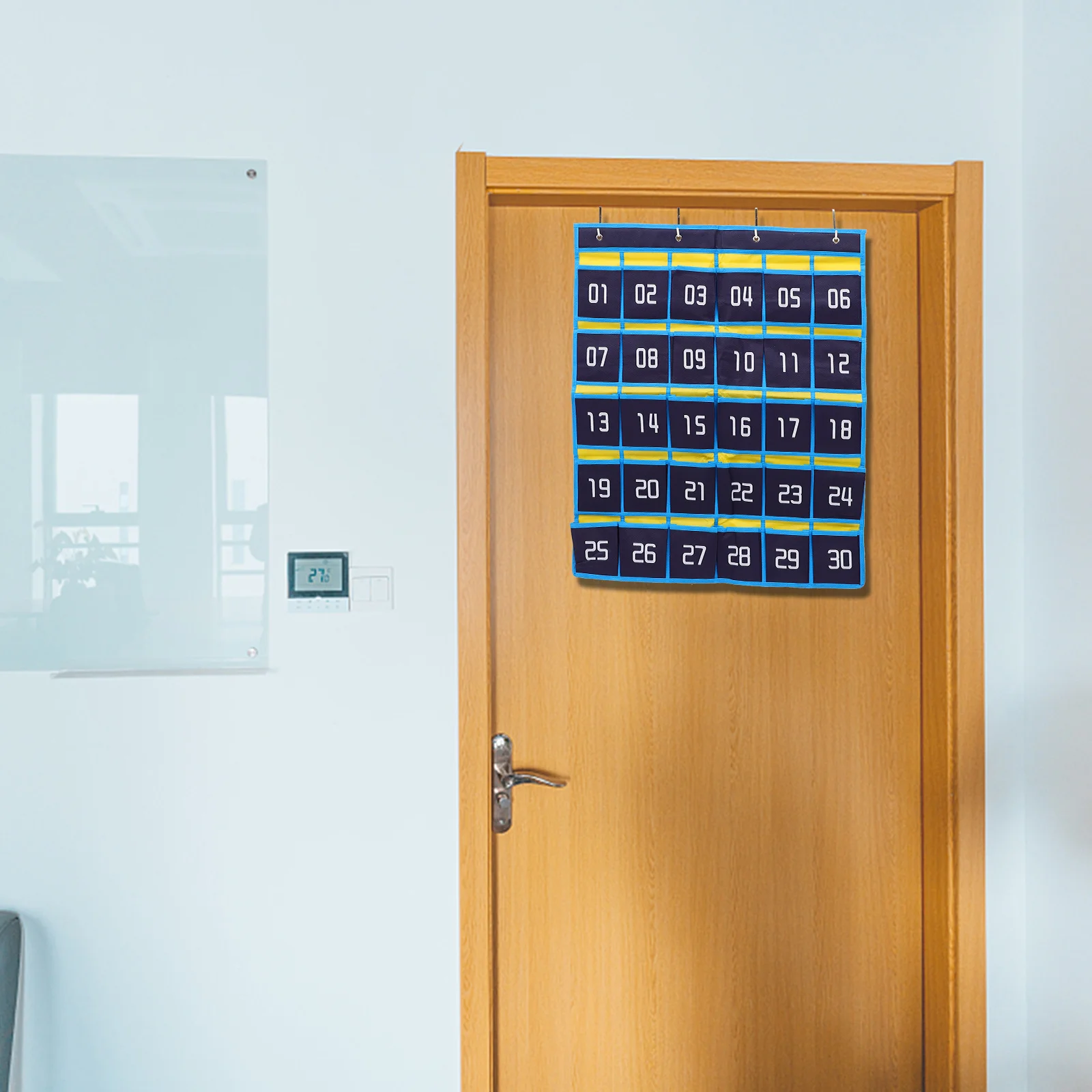 

Phone Storage Pouch For Classroom Wall Hanging Organizer Numbered Pocket Chart Cell Phone Holder Sundries Storage Bag