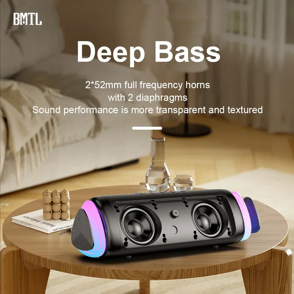 Xdobo BMTL Try&Go Mood 20W ลําโพงบลูทูธแบบพกพา IPX6 กันน้ํา Deep Bass พร้อม RGB Light