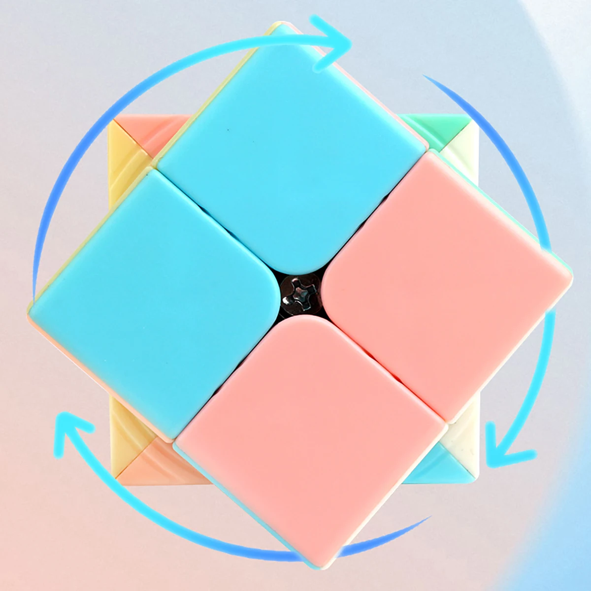 Szybka Kostka Magiczna 2x2x2 Macaron, układanka antystresowa, profesjonalna, płynna, szybka gra, zabawka dla dzieci, prezent