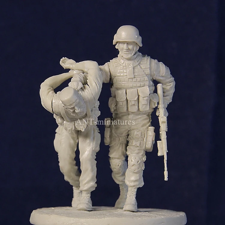 1/35 Officer of FSB Spetsnaz & terrorist  Resin kit soldiers GK Military theme Scene combination Uncoated No colour