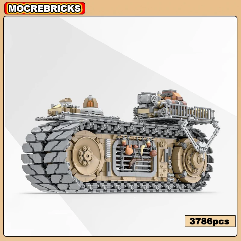 MOC-169080 Space War DN-25 Tank Tracked Vehicle Mini Building Block Creative Assembly Model Bricks Toy Children's Festival Gifts