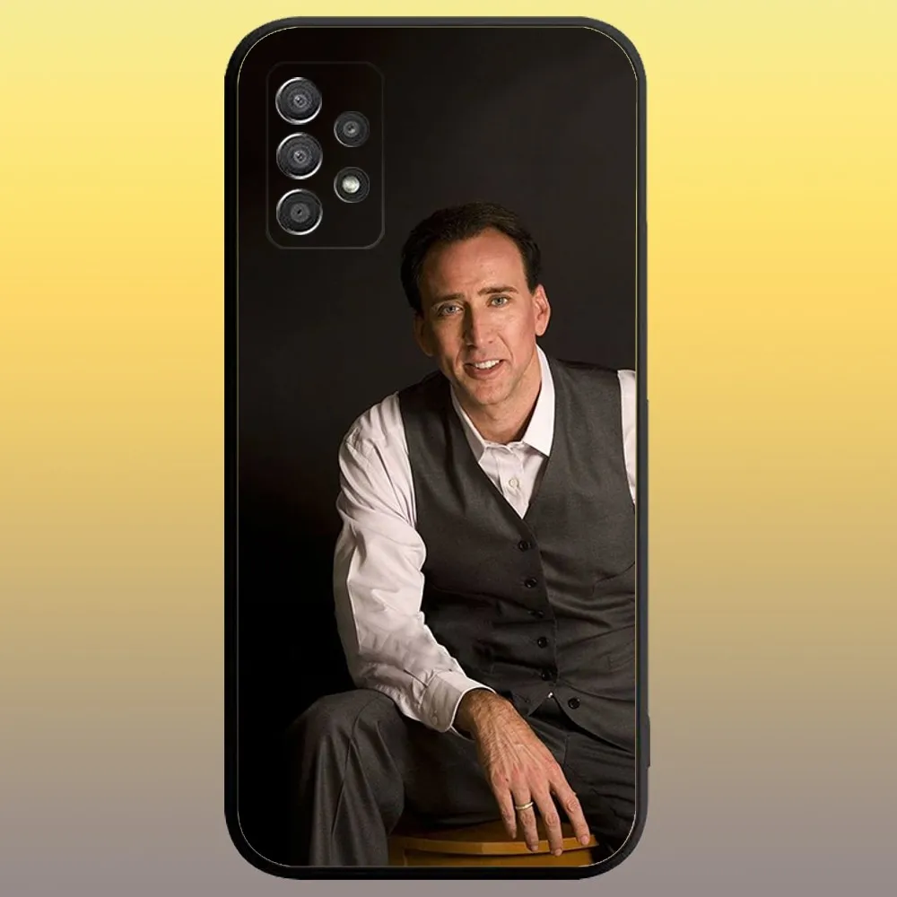 Nicolas Cage Phone Case for SamsungA 91,80,73,72,71,70,53,52,51,42,41,40,32,31,30,22,21,20,13 S 4G 5G Soft Black Case image 6