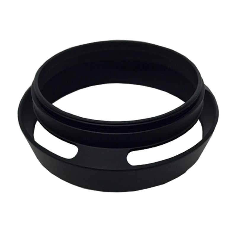 Camera Lens Shade Replacement Lens Hood 37mm 40.5mm 43mm 46mm 49mm 52mm Lens Cap Metal Vented Screw-in