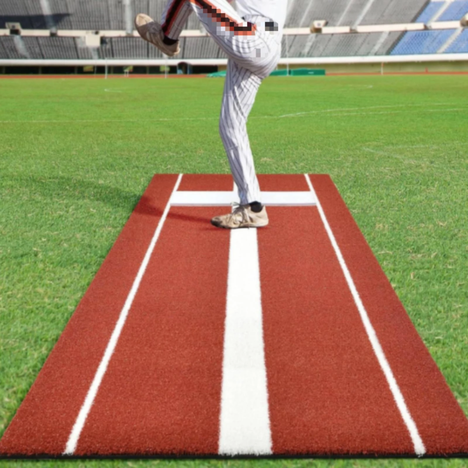 pitching-mat-with-lane-lines-sturdy-pitching-mat-weather-resistant-space-saving-for-field-training-bullpen