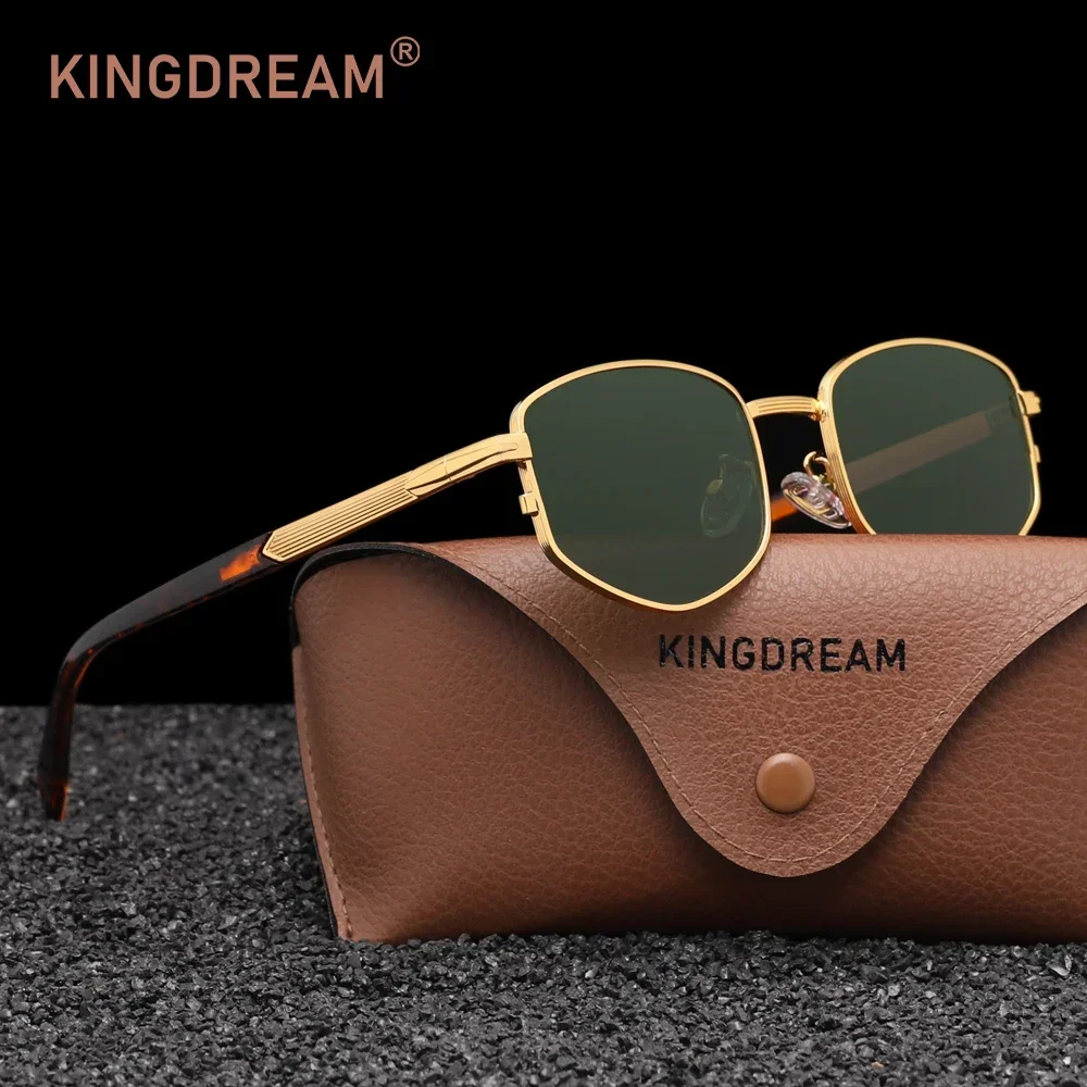 KINGDREAM Herren Ovale Sonnenbrille Modische Diamantform Für Damen Lässige Retro Kleine Fassung Brillen UV400