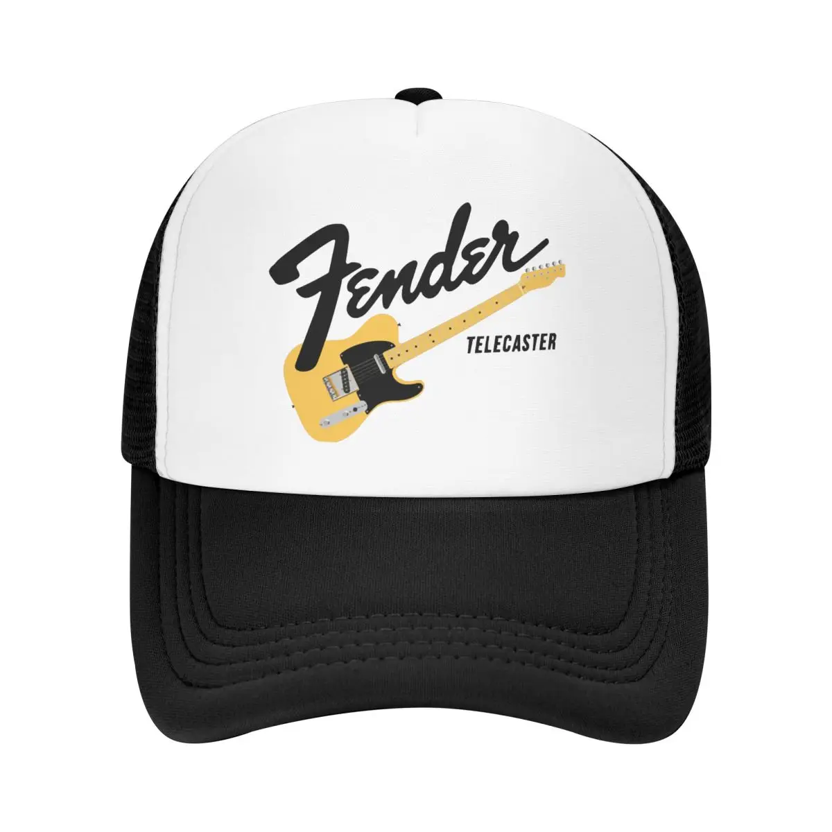 Fender Jimi Hendrix Electric Guitar Vintage Baseball Caps Mesh Hats Quality Fashion Adult Caps