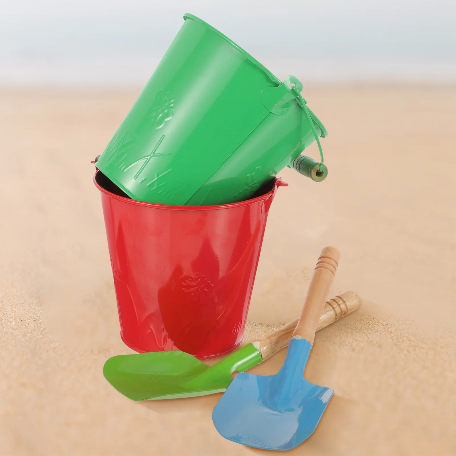 

Gardening Tin Bucket Water Playthings Kids Beach Sand Toy Iron Childrens Toys Children’s