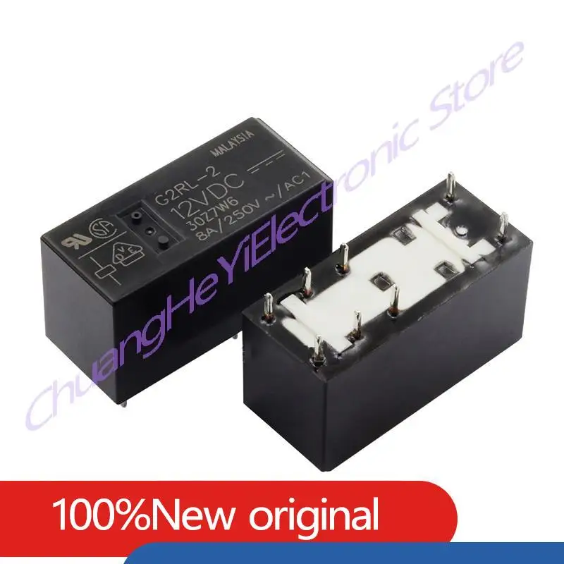 G2RL-2-5VDC G2RL-2-12VDC G2RL-2-24VDC DC5V 12V 24V 8Pin Two Open and Two Closed Relay