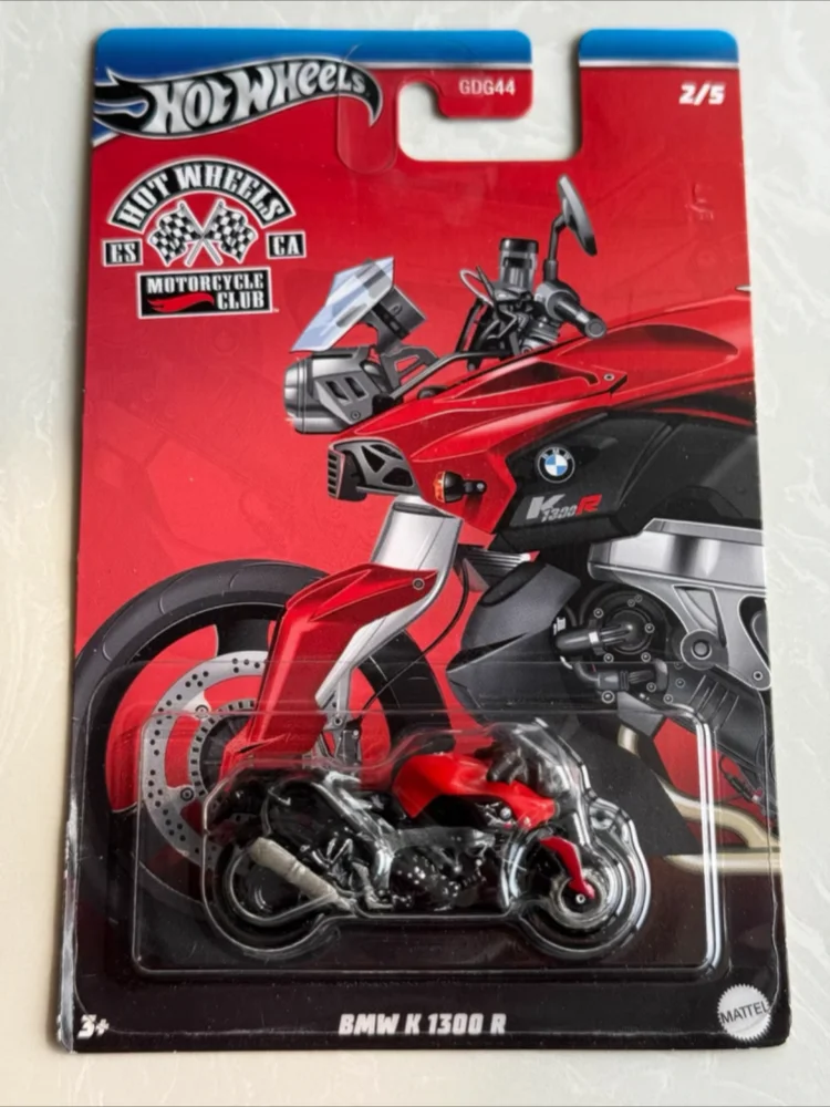 New Hot Wheels Motorcycle Club Serise Car Model K 1300 R Tred Shredder Moto 1/64 Diecast Vehicle Collectible Gdg44 Boys Gift