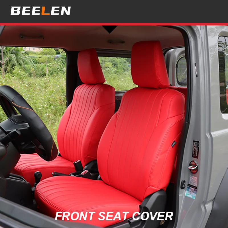 Seat Cover For Suzuki Jimny JB64 Sierra JB74W 2019 2024 Car Seat Cover Protector Cushion Pad Nappa leather material Accessories