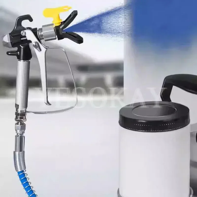 Elektrisch hogedruk airless spuitapparaat Portable1600W elektrisch spuitpistool Krachtig spuitgereedschap voor het spuiten van meubelmuuren