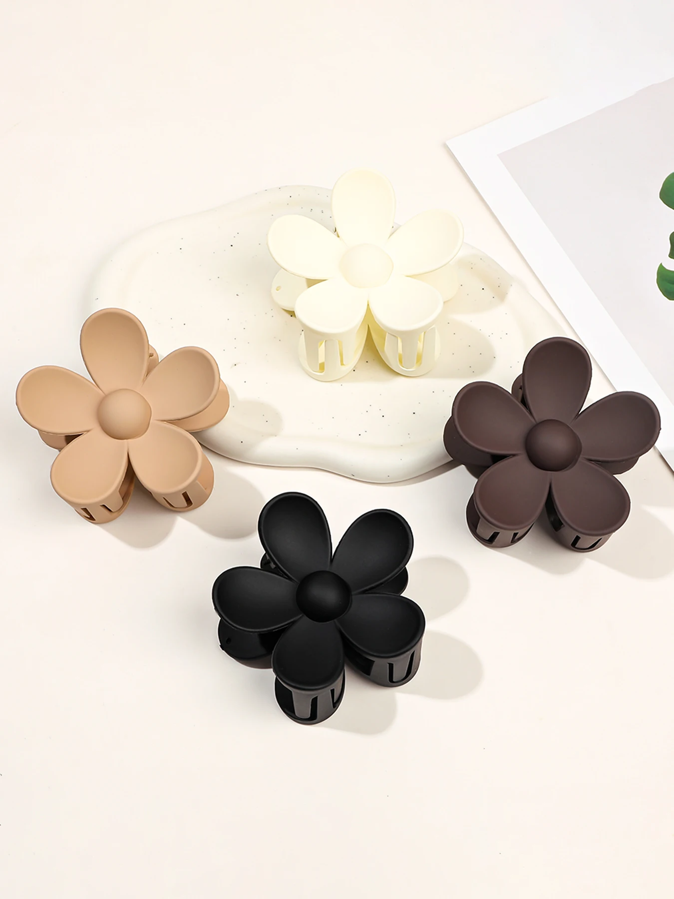 Sweet Flower Scrunchie Hair Clip