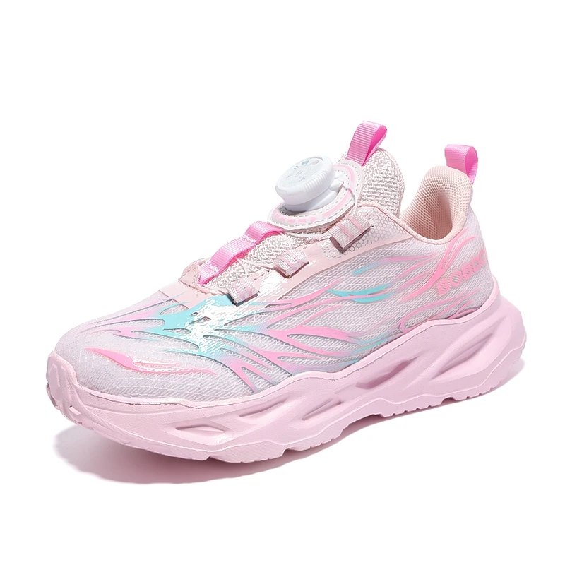 

Новые модные детские кроссовки с дышащей сеткой и мягкой подошвой, удобная обувь для мальчиков и девочек, повседневные спортивные кроссовки для бега