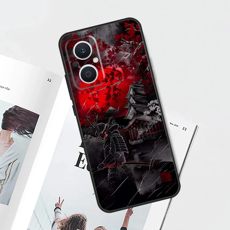 Japan Samurai Ninja Case For OPPO Reno 8 7 6 5 4 Lite 5Z 4Z 2Z 8T 10 Pro OPPO Find X2 X3 Lite X5 X6 Pro Cover