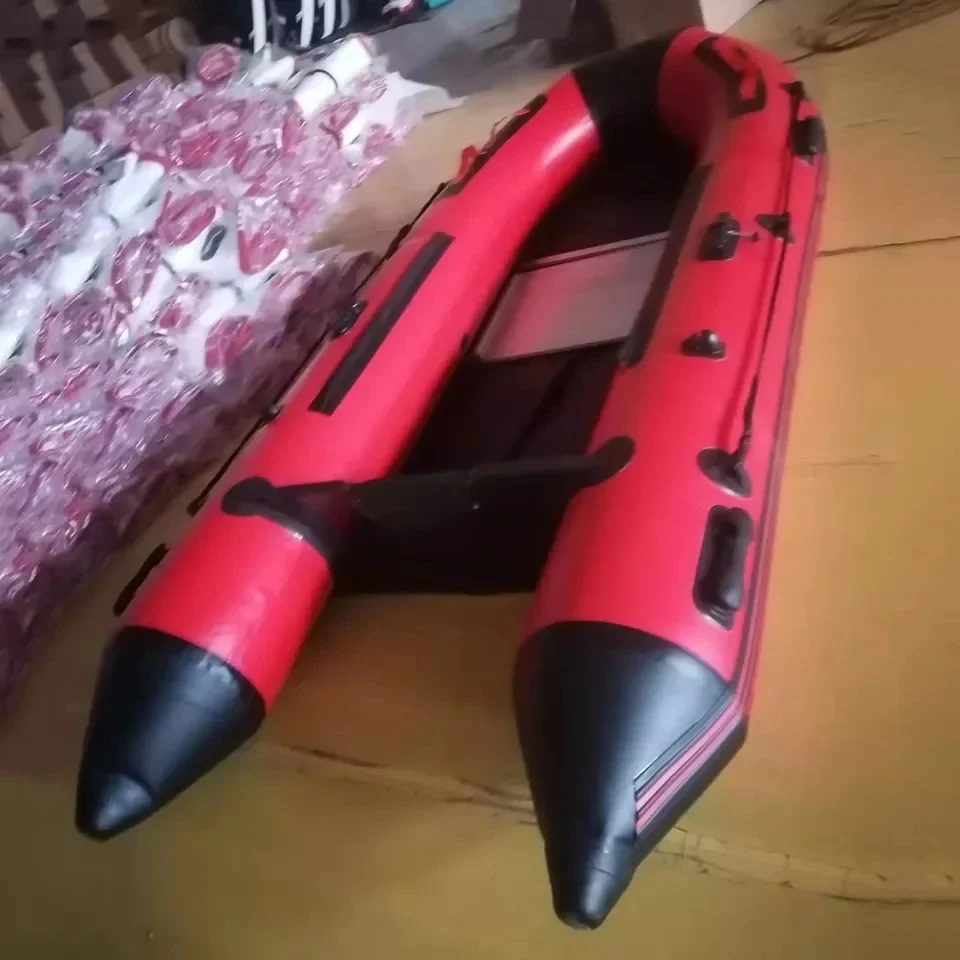 

5 Person 330cm Inflatable Boat PVC Rowing Fishing Kayaks Premium Air Floor Outdoor Water Sports