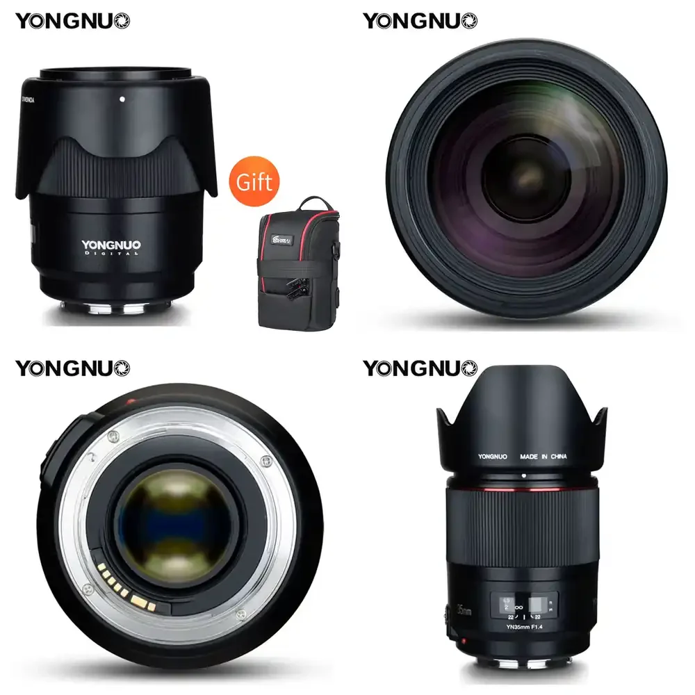 

YONGNUO YN35MM F1.4 Standard Wide Angle Lens for Canon DSLR Cameras with Bright Aperture Compatible with 600D 60D 500D 400D