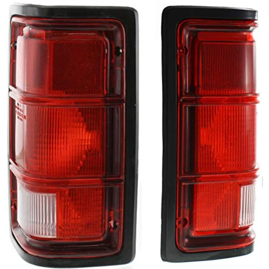 

Комплект задних фонарей для Dodge W250/D250/D150/D350/Ramcharger 1988-1993 годов, левый и правый, с прозрачными красными линзами
