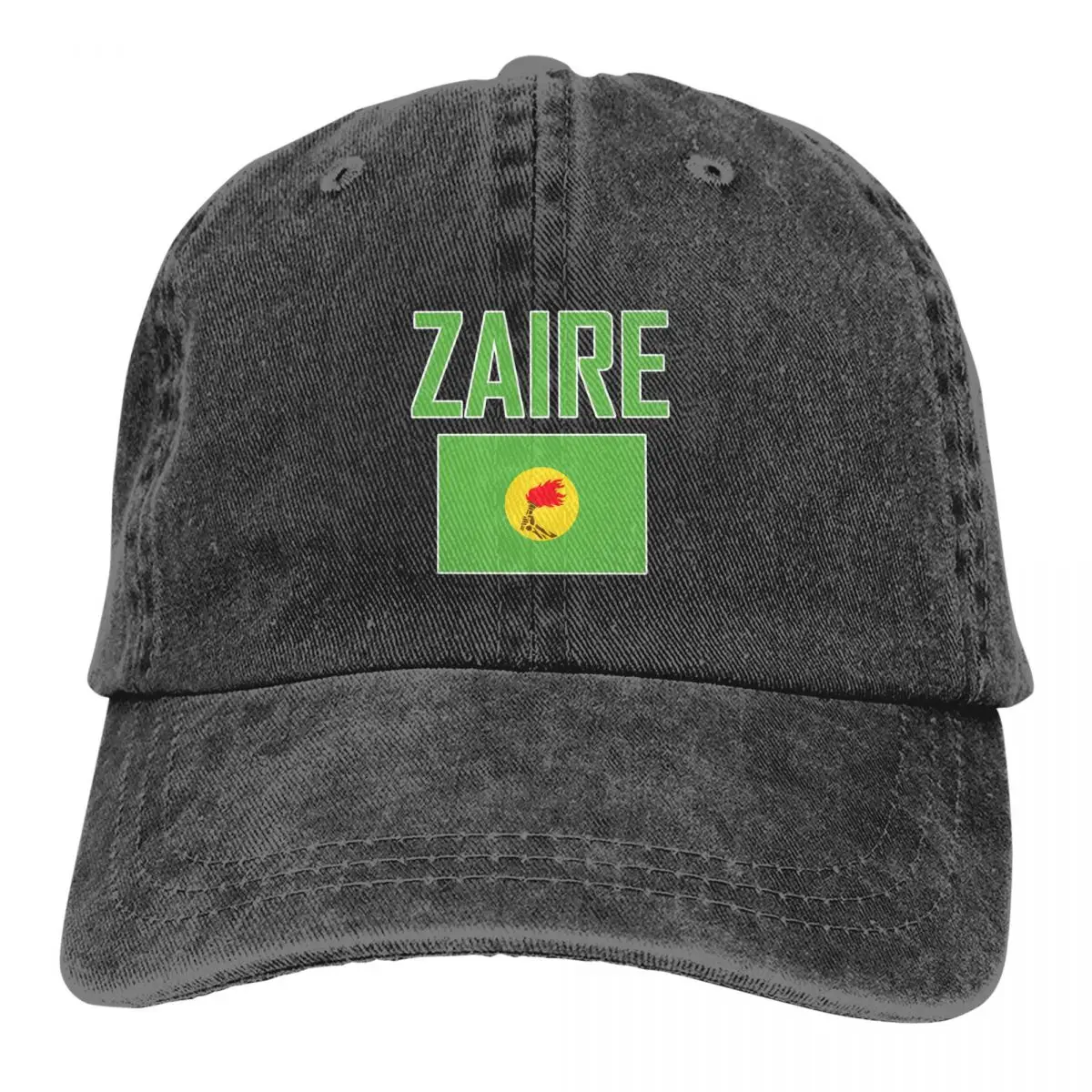 Flag of ZAIRE Baseball Caps Unisex Soft Casquette Cap Fashion Denim Hat Vintage Adjustable Dad Hat