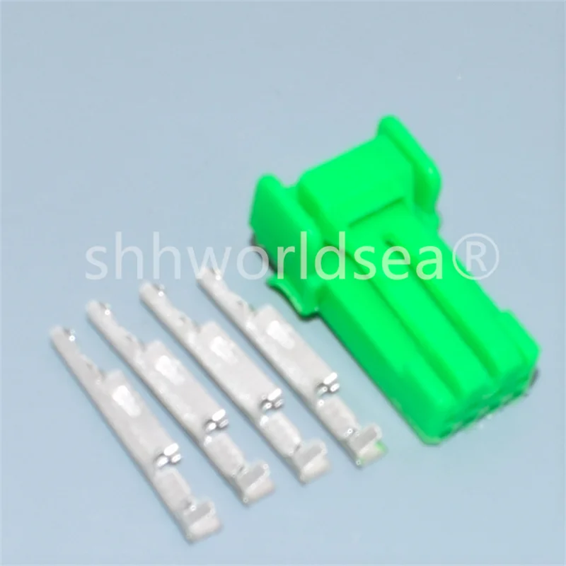 shhworldsea 4 pin 6.3mm car crimp plug for Toyota Corolla fog lights switch plugs daytime lights switch connector IL-AG5-4S-S3C1
