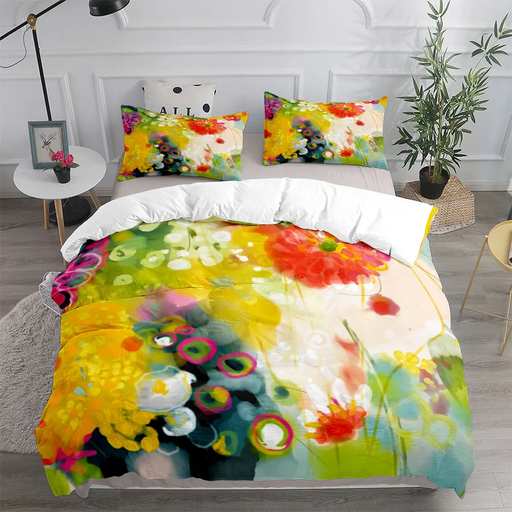 Imagem -06 - Vintage Botanical Blossom Duvet Cover Grupo Rei Rainha Duplo Completo Twin Cama de Tamanho Único Linho