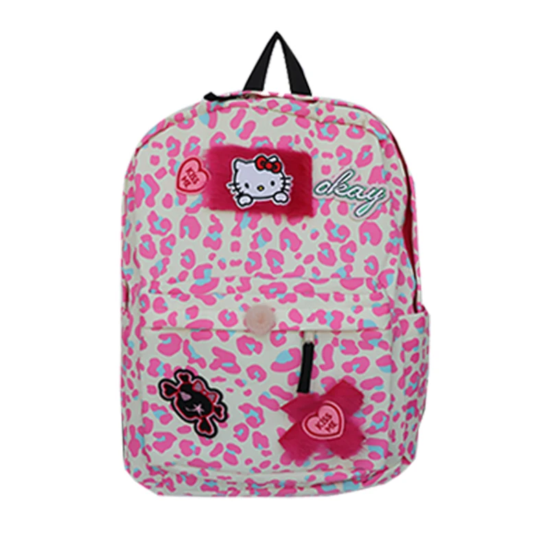 

Hello Kitty Y2k нишевая школьная сумка для учеников средней школы милый ленивый ветер милый розовый Леопардовый вместительный плечевой Ba