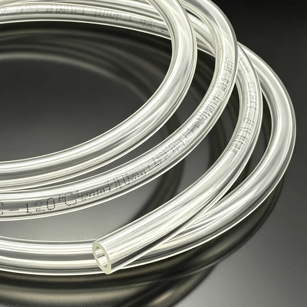 TPU Fuel Tube Clear Flexible Anti-Leak Oil Resistant Hose ID 4~16mm 1/2/3/5M for Engine Oil Transfer Garden Machinery Lawnmower