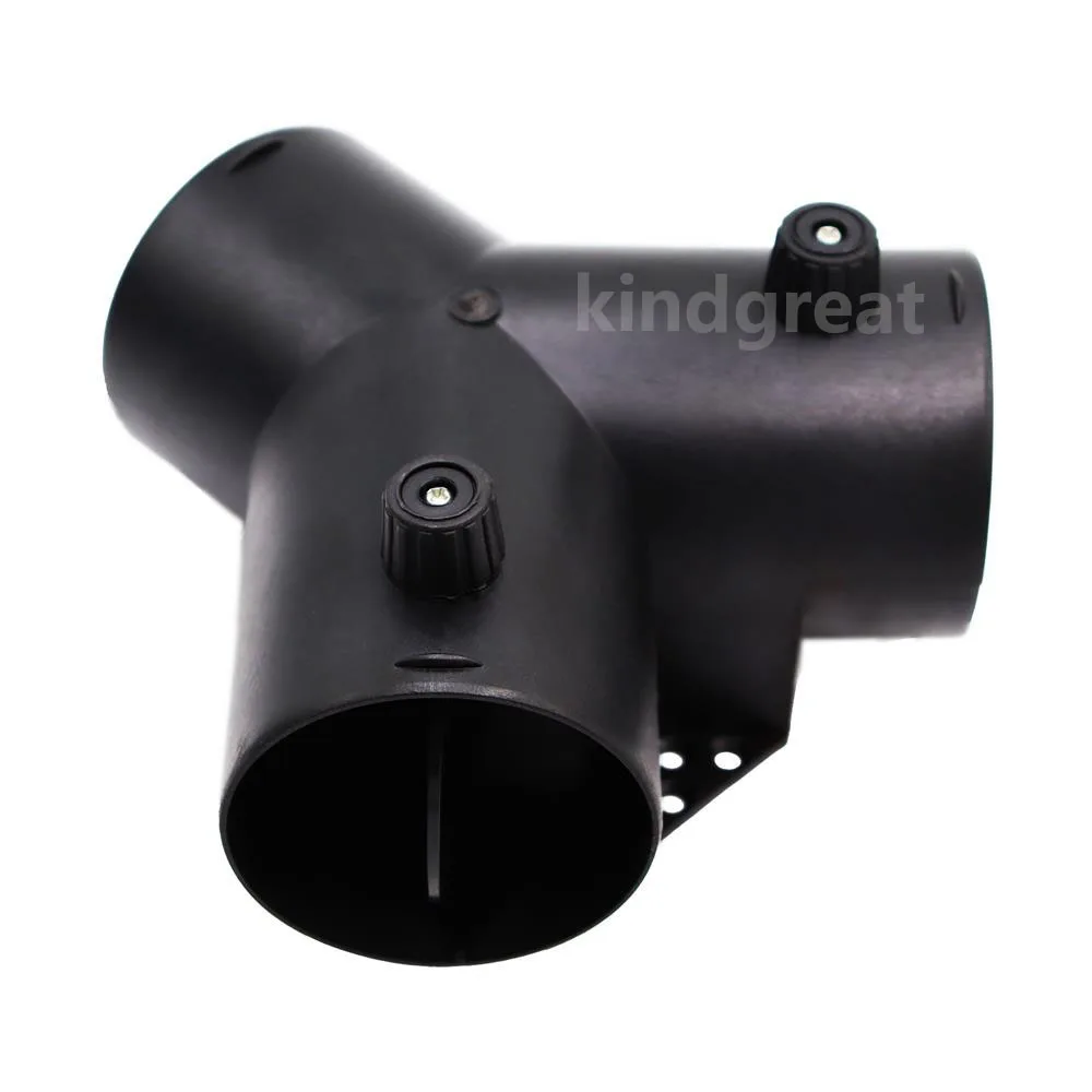 75mm Y Pipe With Flap Valve Parking Heater Exhasut Ducting Air Vent Regulator Outlet Connector