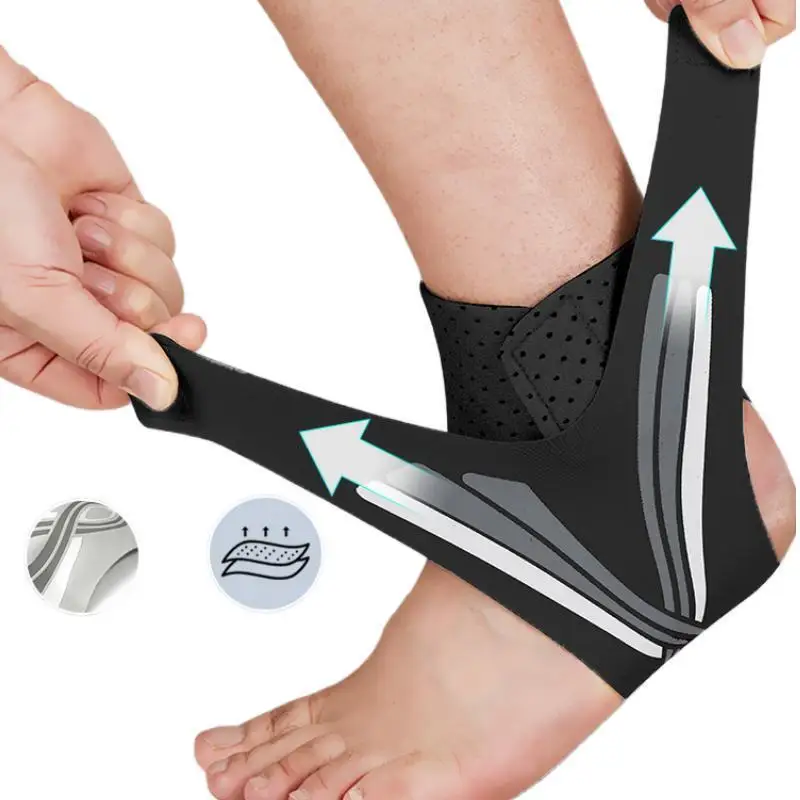 1 paio di protezioni per caviglie per il Fitness supporto per caviglia sportiva ginocchiere elastiche per palestra con cinturino a compressione