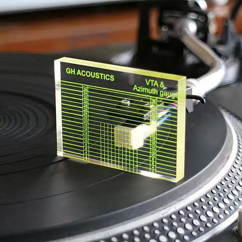 Turntable Cartridge Alignment Adjustable Ruler Vinyl Record Player Balance Phonograph Tonearm VTA Azimuth Alignment Ruler