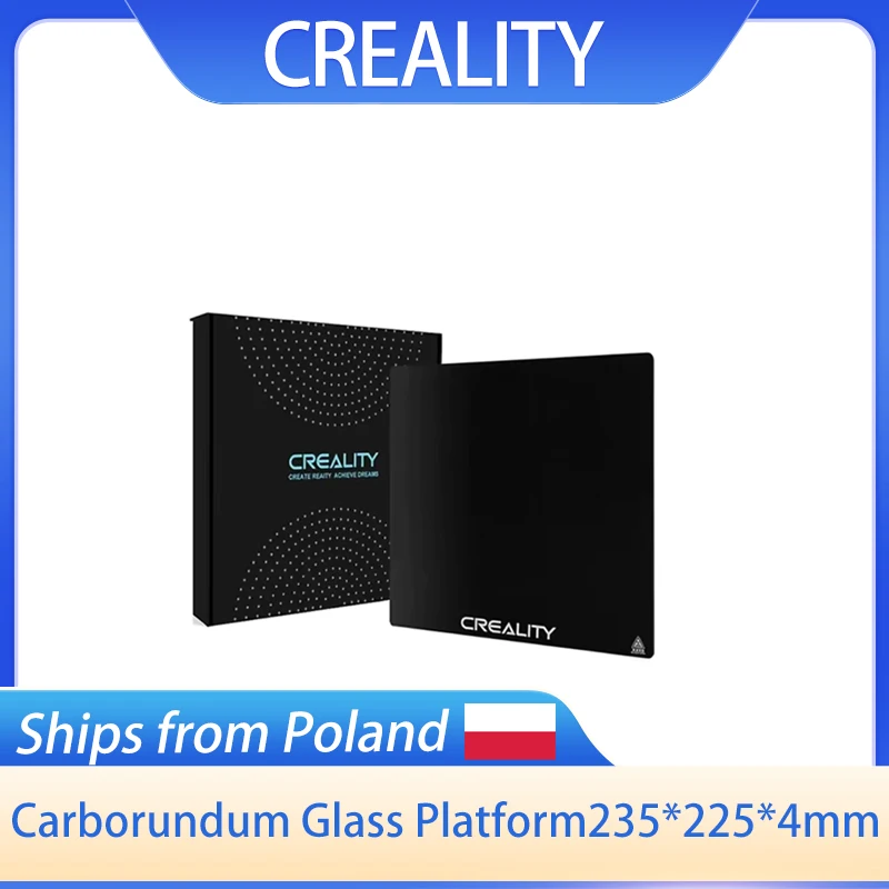 Glasplatte Karborund 235 mm für Creality Ender 3