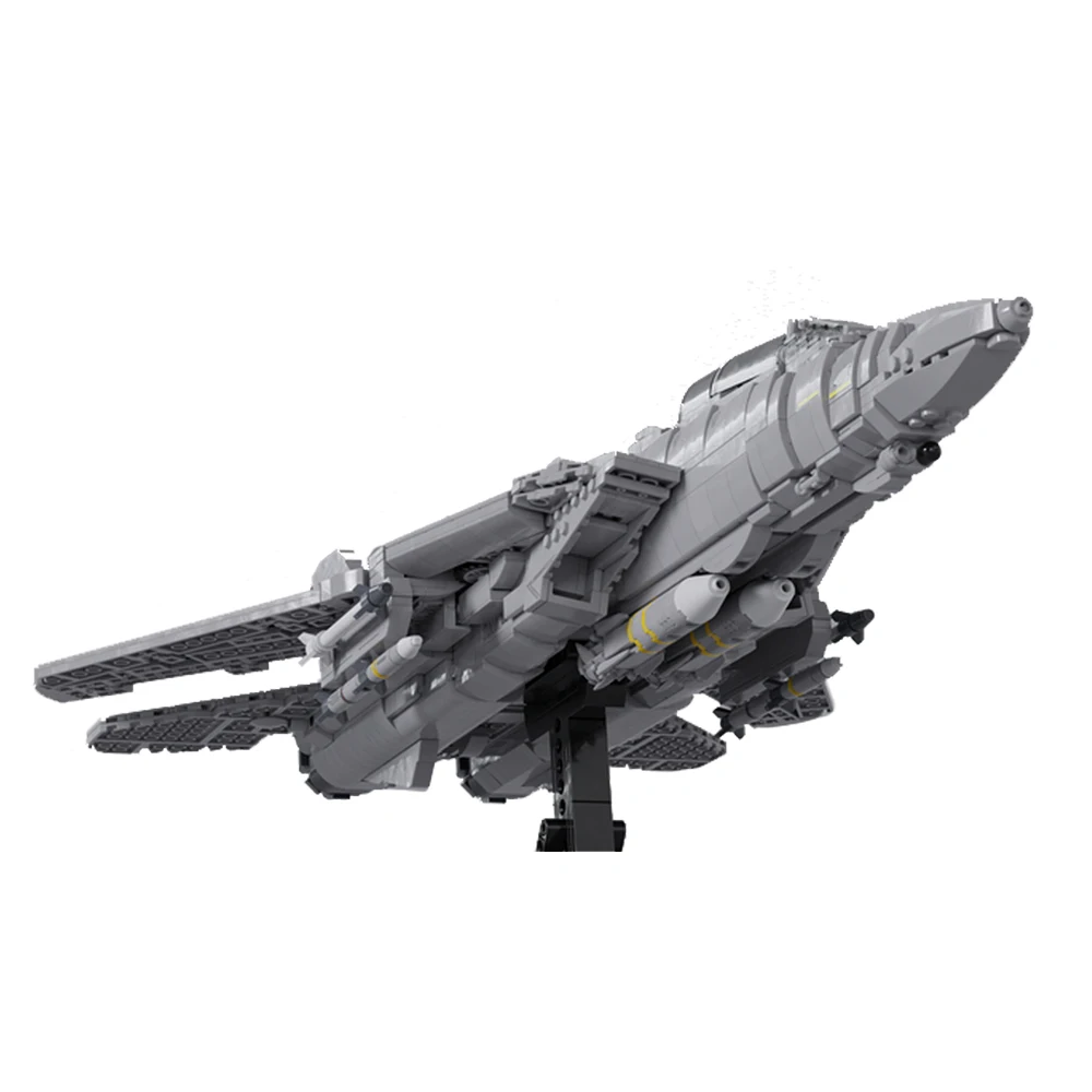 MOC F-14 Tomcat Fighter Aircraft Model Building Blocks Military Fleet Defense Interceptor Toys DIY Bricks Sets Kids Adult Gift