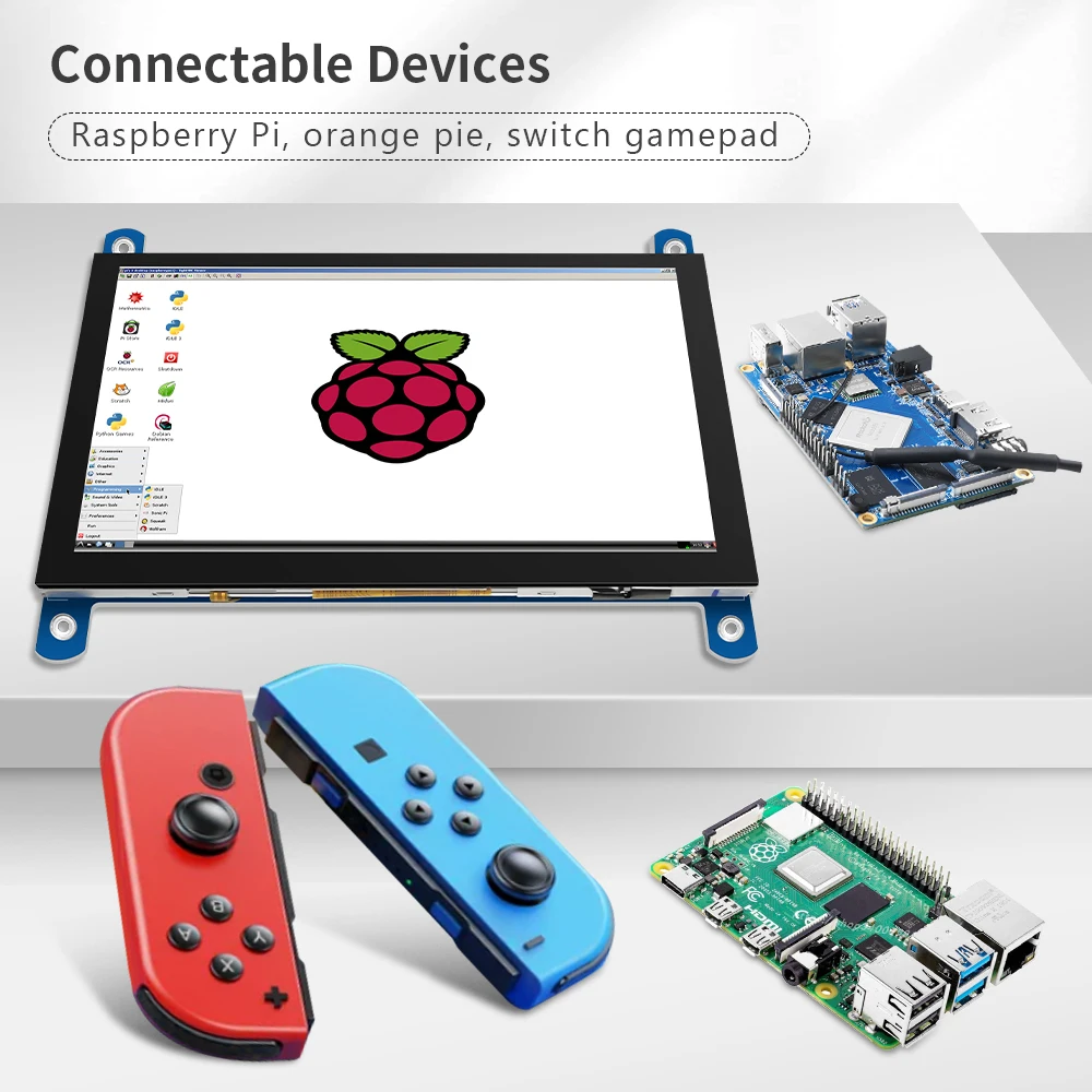 Imagem -05 - Mini Tela Sensível ao Toque Compatível com Hdmi Monitor Portátil Computador com Framboesa pi Ips Lcd 5