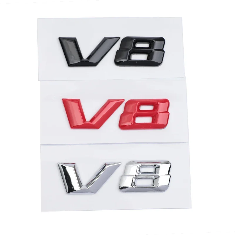 3D ABS Chrome Letters Car Fender Badge Sticker V12 V8 Emblem Logo For Mercedes Maybach S600 W222 S500 W140 CL600 M275 CLS63