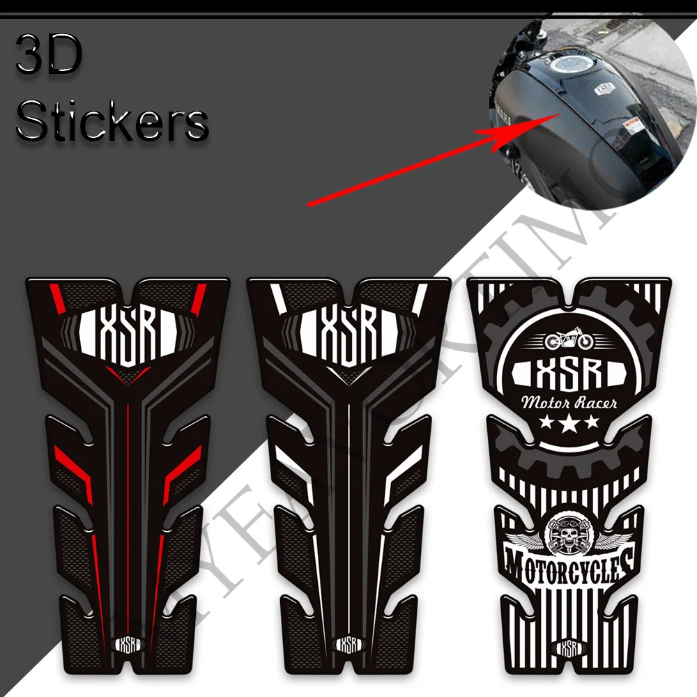 Motorcycle Scratch Protection Tank Pad Side Grips Gas Fuel Oil Kit Knee For Yamaha XSR125 XSR 125 2021 2022 2023