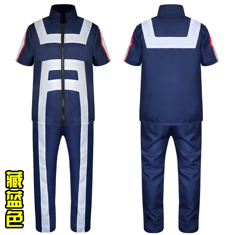 New My Hero Academia COS Blaster Katsuki Iida Tenya Bombarded Frozen Gymnastics Suit