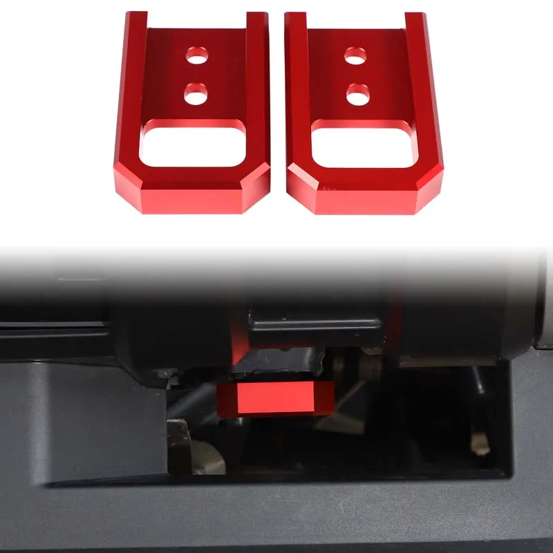 

Для Toyota Tacoma 2024 2025 автомобильные детали передний бампер кольцо прицепа из алюминиевого сплава + углеродистая сталь красный