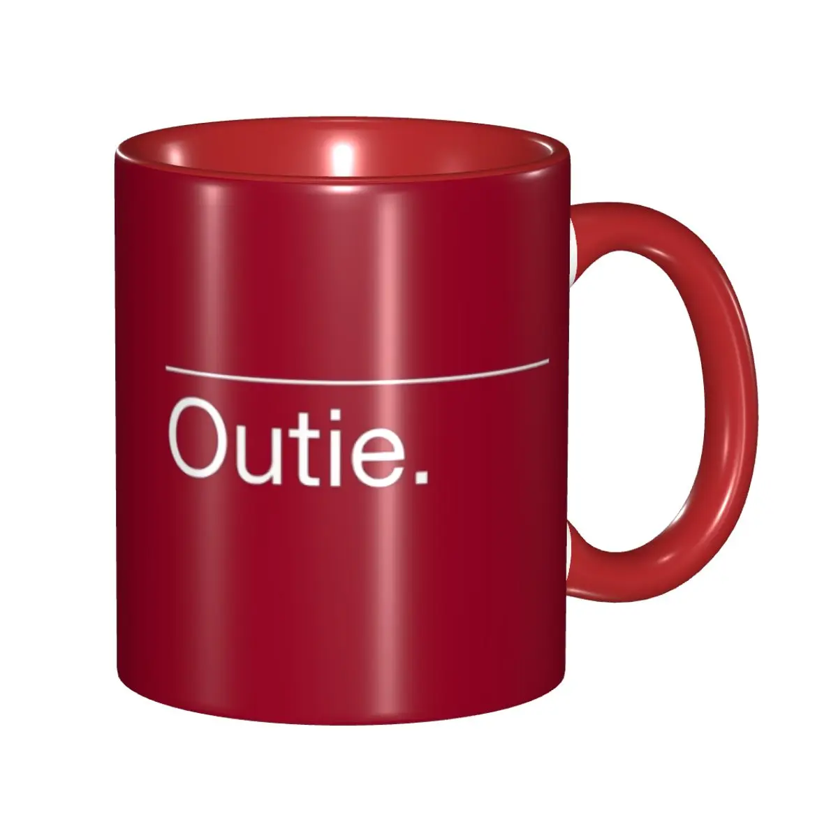 Outie Severance Tv Show Sci Fi Gift Mug for Women Men Cute Coffee Cup Present for Office