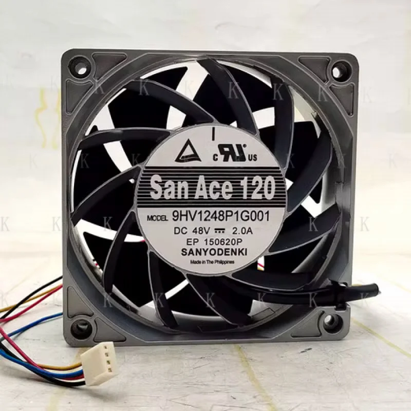 

C 1 pcs FOR Sanyo Fan 9HV1248P1G001 DC48V 2.0A 12038 12CM 4 wire cooling fan