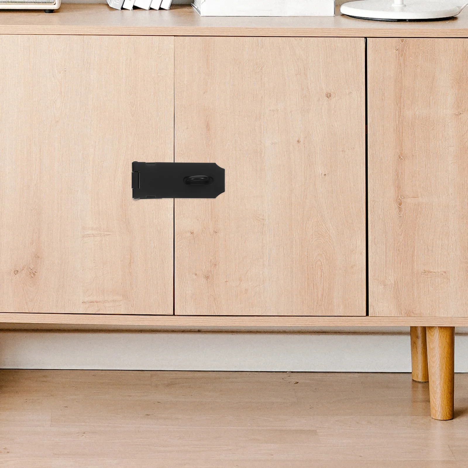 

Stainless Steel Lock Hasp Heavy Duty Secure Latch for Shed Barn Door Indoor Outdoor Use Easy Install Multifunctional Compact