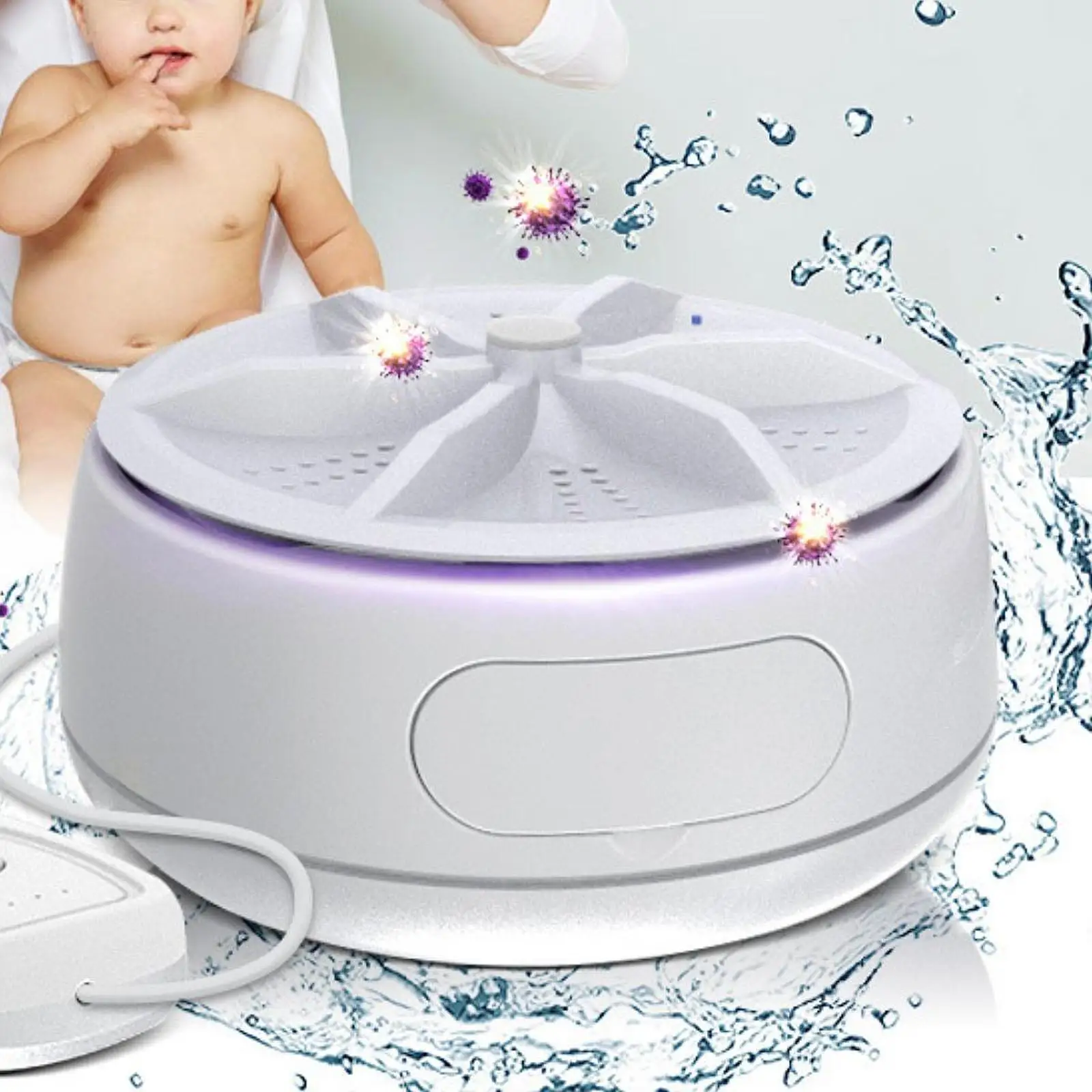 Mini Washing Machine Cleaning Tool Electric for Socks Portable with Water Bucket for Travel Touring Home Apartment College Rooms