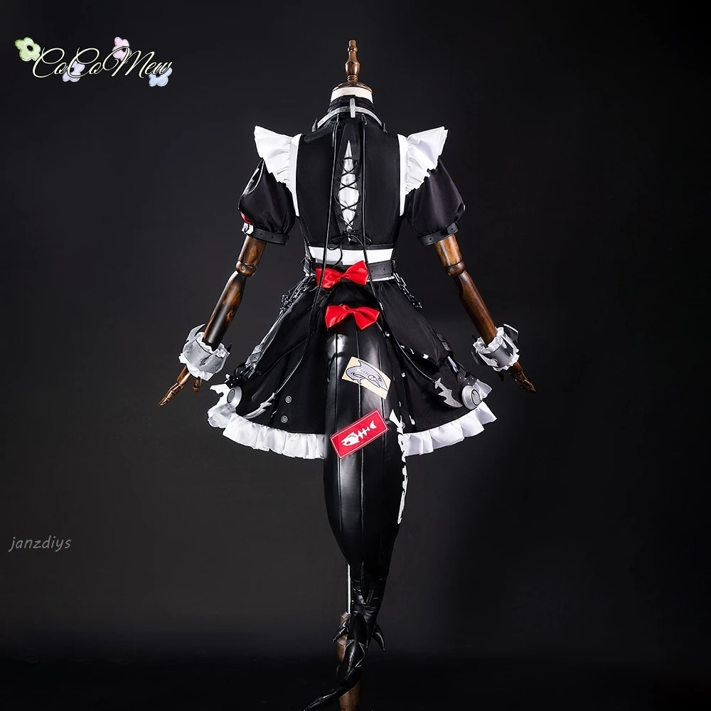 Zenless منطقة صفر إلين جو تأثيري حلي شعر مستعار خادمة فستان موحد الذيل فيكتوريا التدبير المنزلي جديد Eridu هالوين حفلة النساء