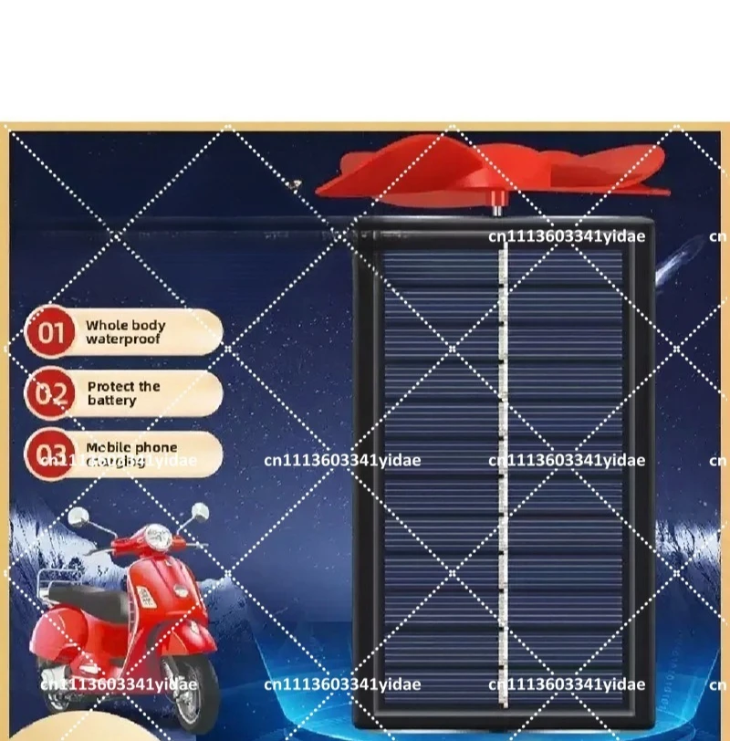 48V 60V 72V EV Range Extender for 2/3-Wheel Electric Vehicles, Solar & Wind Power Charger view 3